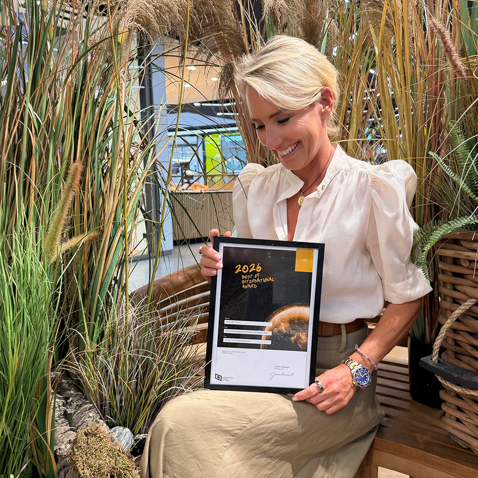 Frau Köpf hält BOI Award